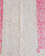 Pink Abstract Rug 3 X 5 Ft | 90 X 150 Cm / With Tassels / Short (0.4” / 1 cm)