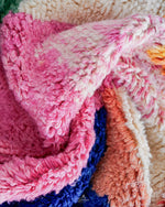 Pink Boujaad Carpet 3 X 5 Ft | 90 X 150 Cm / With Tassels / Short (0.4” / 1 cm)