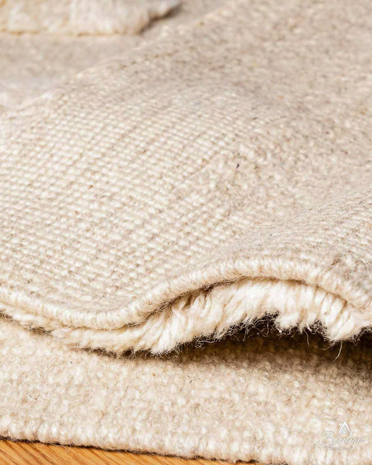 Handknotted Wool Rug 3 X 5 Ft | 90 X 150 Cm / With Tassels / Short (0.4” / 1 cm)