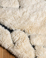 Moroccan Wool Runner 2 X 6 Ft | 60 X 180 Cm / With Tassels / Short (0.4” / 1 cm)