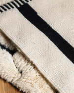 Moroccan Wool Runner 2 X 6 Ft | 60 X 180 Cm / With Tassels / Short (0.4” / 1 cm)