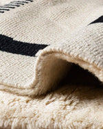 Moroccan Wool Runner 2 X 6 Ft | 60 X 180 Cm / With Tassels / Short (0.4” / 1 cm)
