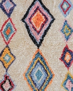 Bohemian Wool Rug 3 X 5 Ft | 90 X 150 Cm / With Tassels / Short (0.4” / 1 cm)
