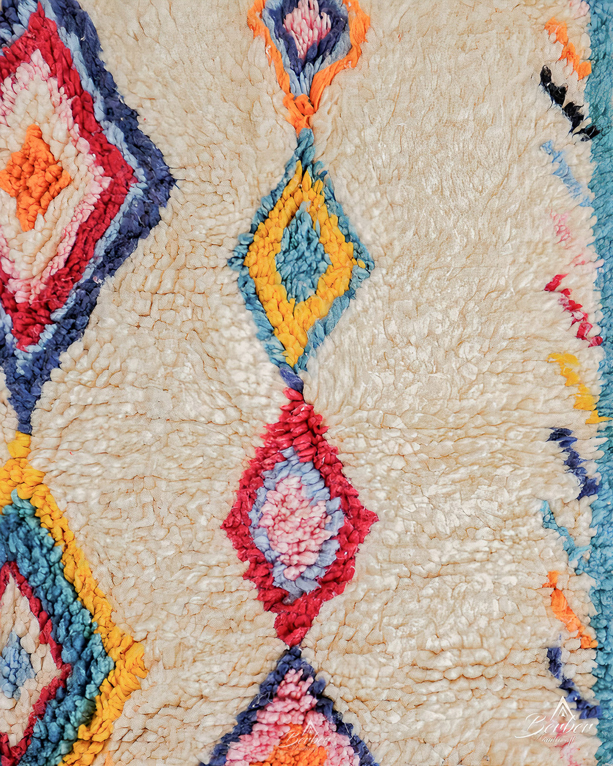 Bohemian Wool Rug 3 X 5 Ft | 90 X 150 Cm / With Tassels / Short (0.4” / 1 cm)