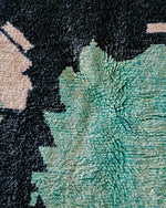 Black Living Room Rug 3 X 5 Ft | 90 X 150 Cm / With Tassels / Short (0.4” / 1 cm)