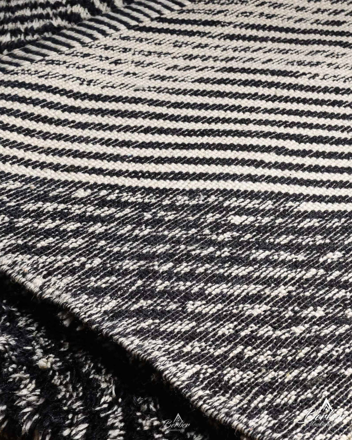Black Moroccan Berber Rug