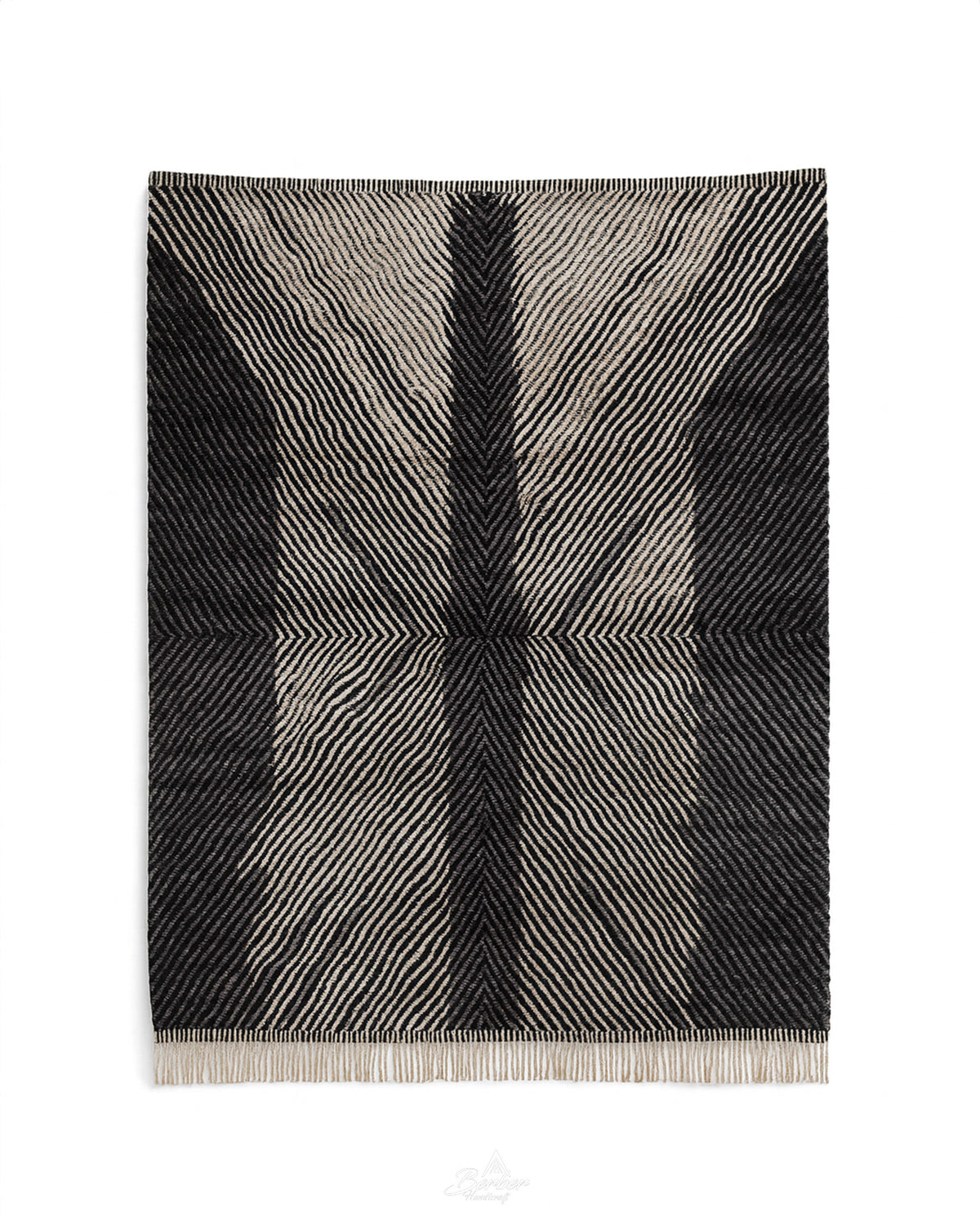 Black Moroccan Berber Rug