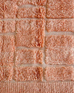 Colorful Peach Mrirt Rug 3 X 5 Ft | 90 X 150 Cm / With Tassels / Short (0.4” / 1 cm)