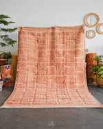 Colorful Peach Mrirt Rug 3 X 5 Ft | 90 X 150 Cm / With Tassels / Short (0.4” / 1 cm)