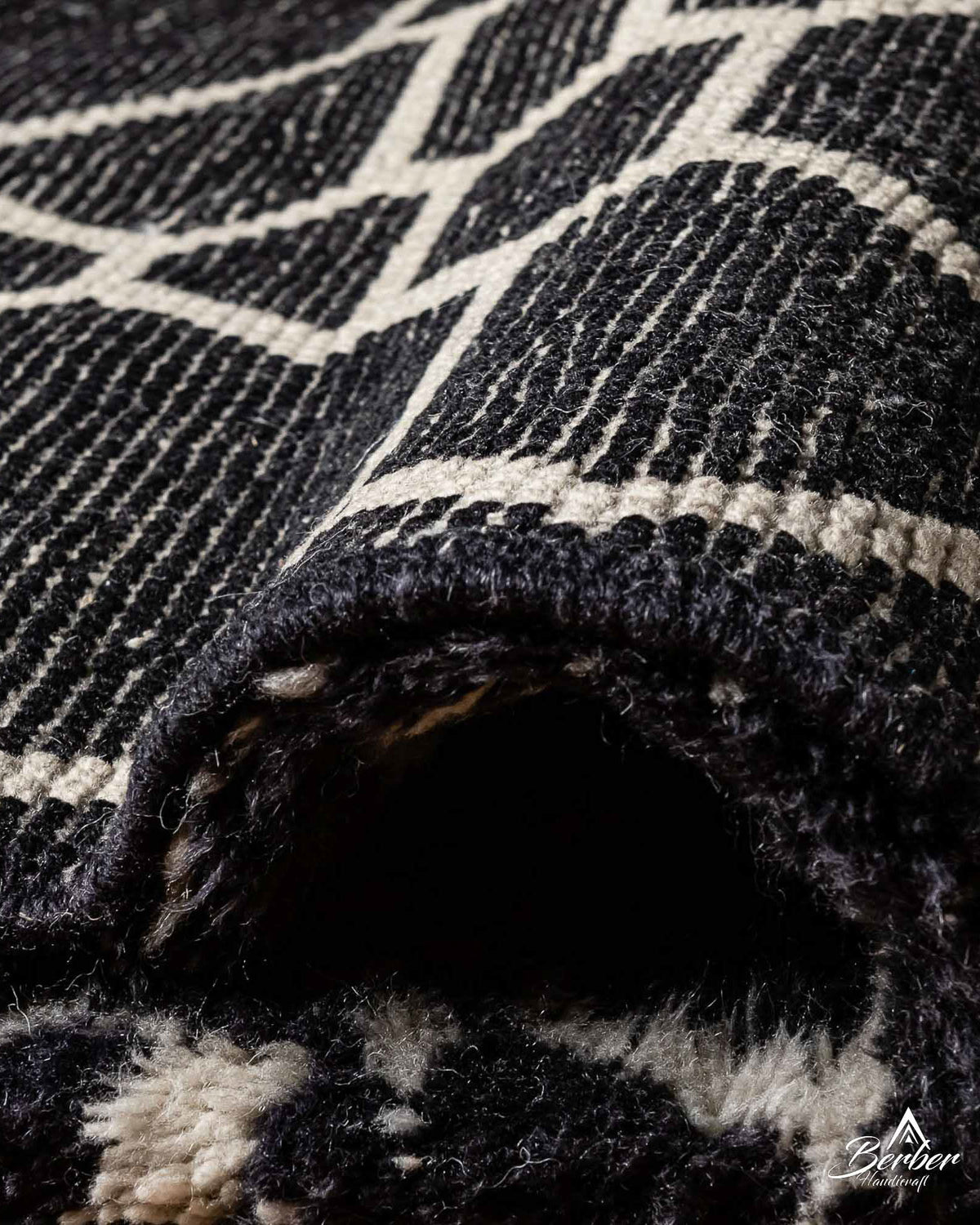 Custom Black Moroccan Rug
