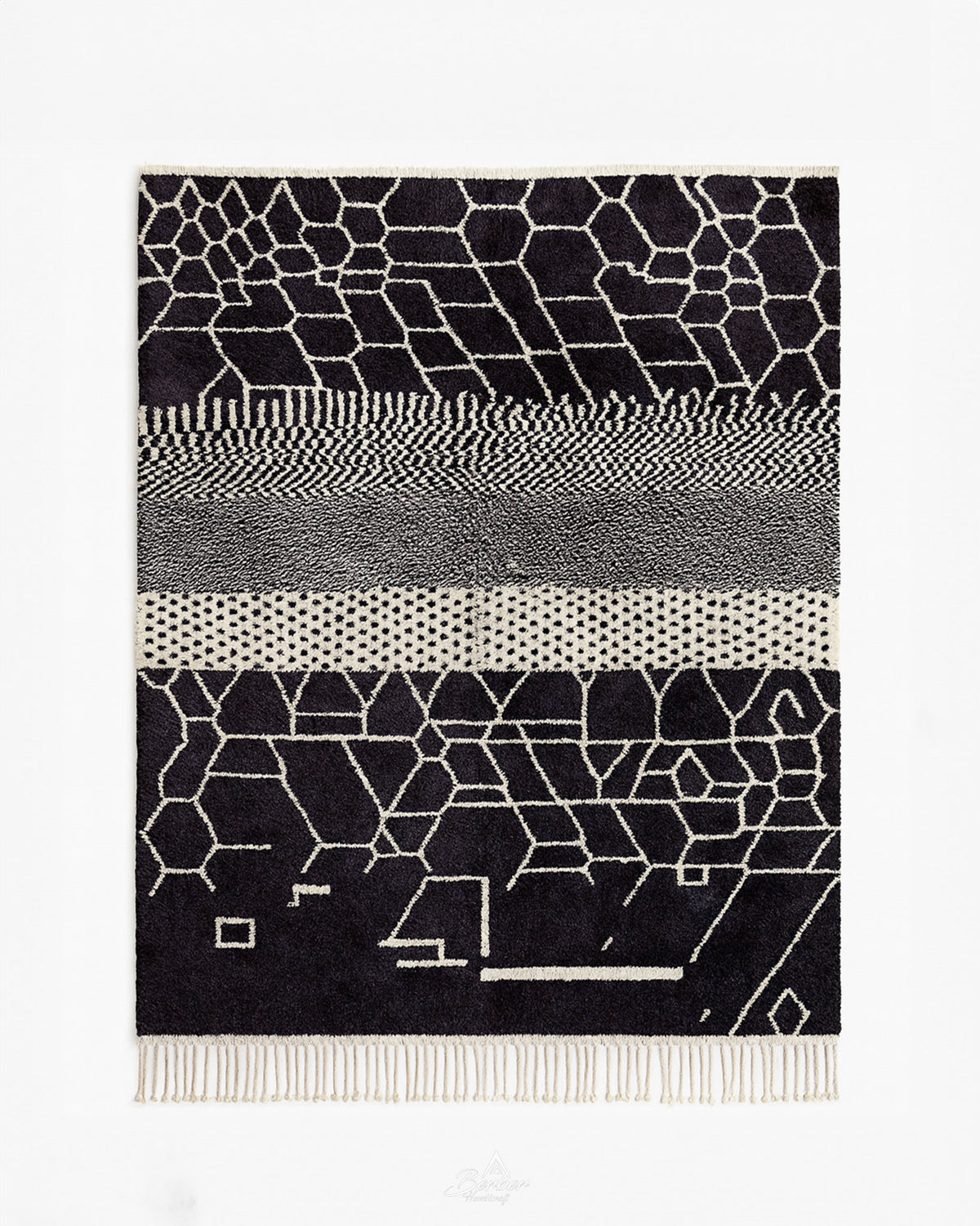 Custom Black Moroccan Rug