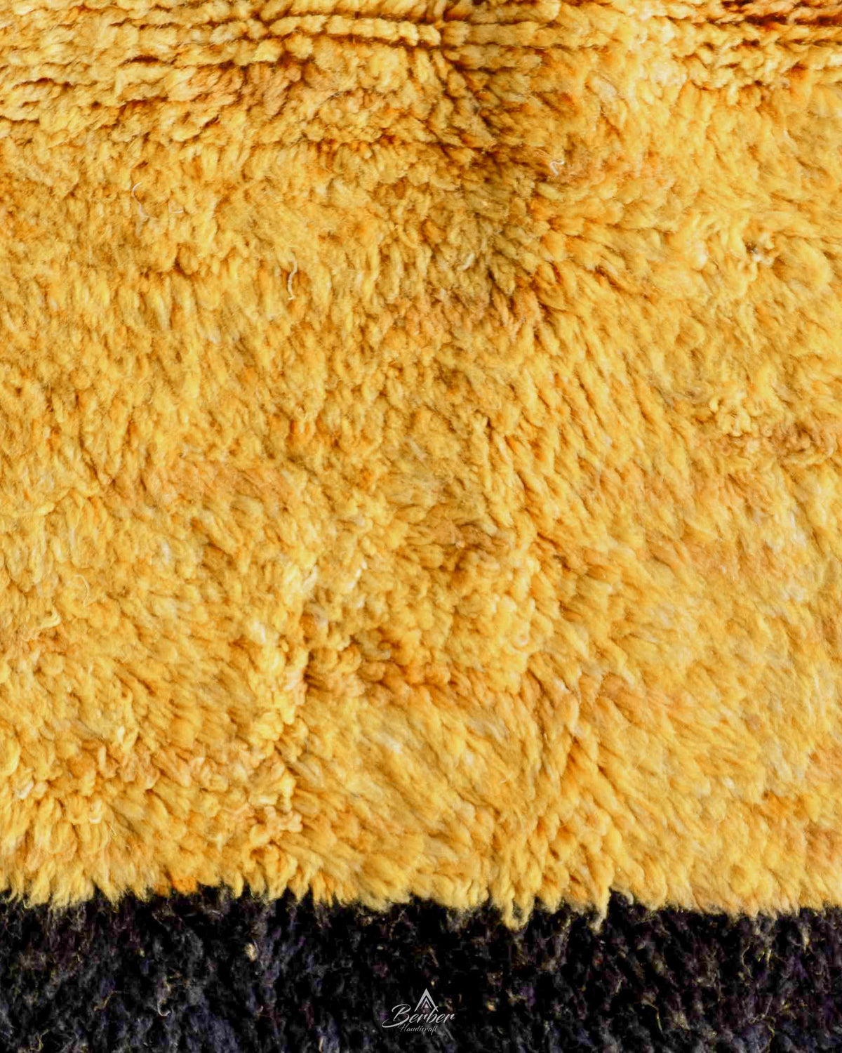 Custom Yellow Rug 3 X 5 Ft | 90 X 150 Cm / With Tassels / Short (0.4” / 1 cm)