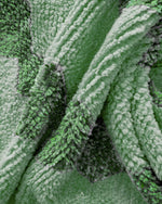 Green Boujaad Carpet 3 X 5 Ft | 90 X 150 Cm / With Tassels / Short (0.4” / 1 cm)