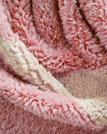 Pink Morrocan Berber Rug 3 X 5 Ft | 90 X 150 Cm / With Tassels / Short (0.4” / 1 cm)