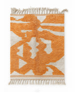 Brown Handmade Rug 3 X 5 Ft | 90 X 150 Cm / With Tassels / Short (0.4” / 1 cm)