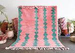 Pink Turquoise Boujaad Rug