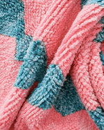 Pink Turquoise Boujaad Rug