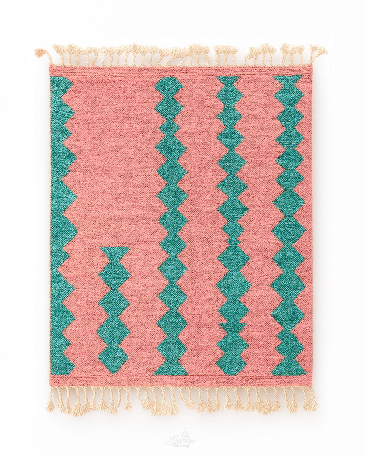 Pink Turquoise Boujaad Rug