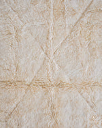 Small Beni Ourain Rug 3 X 5 Ft | 90 X 150 Cm / With Tassels / Short (0.4” / 1 cm)