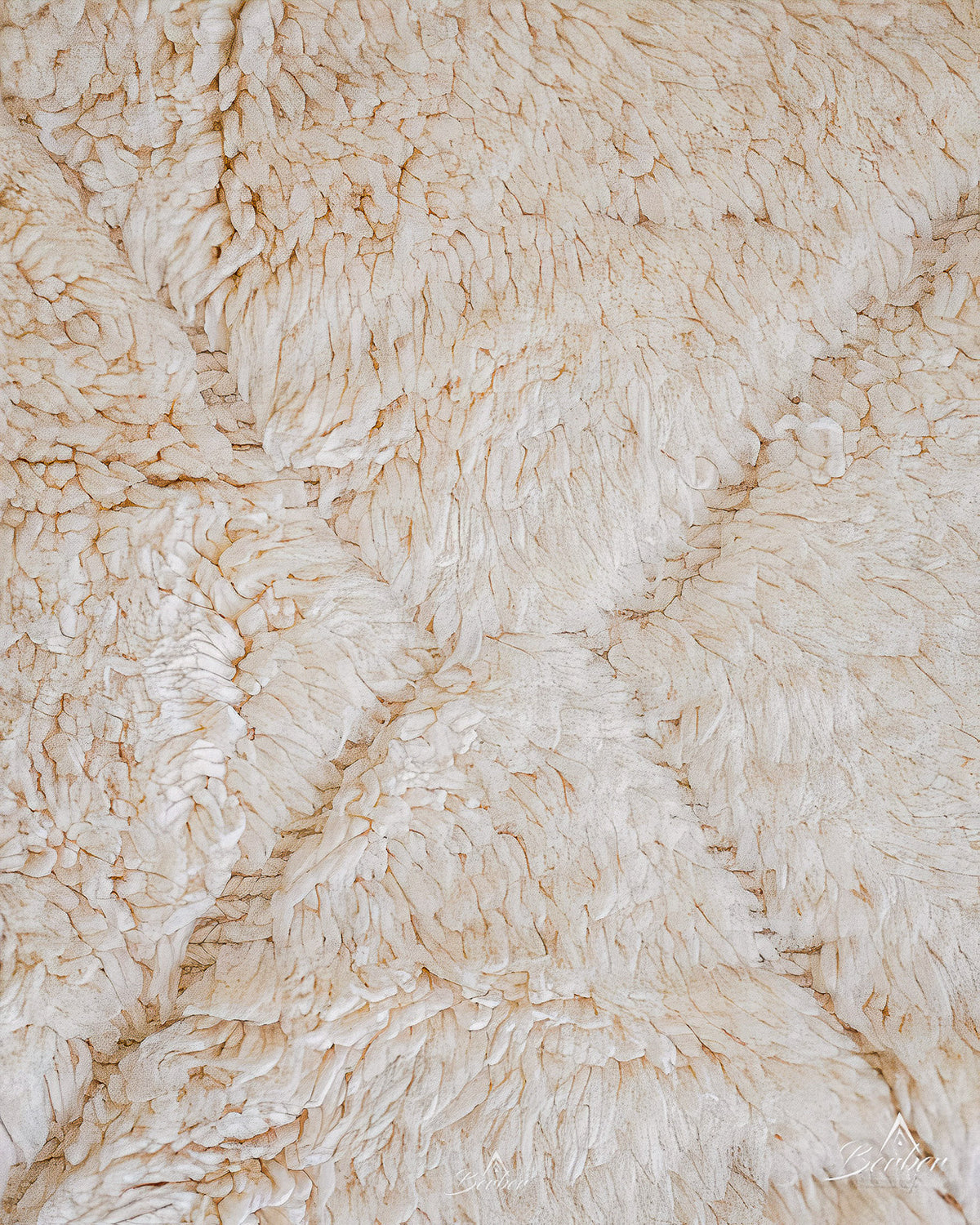 Small Beni Ourain Rug 3 X 5 Ft | 90 X 150 Cm / With Tassels / Short (0.4” / 1 cm)