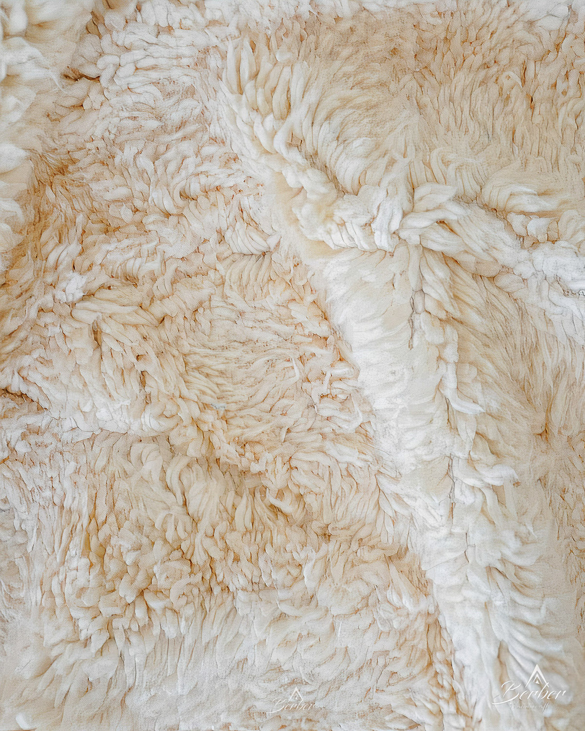 Small Beni Ourain Rug 3 X 5 Ft | 90 X 150 Cm / With Tassels / Short (0.4” / 1 cm)