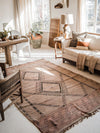 Vintage rug on a living room