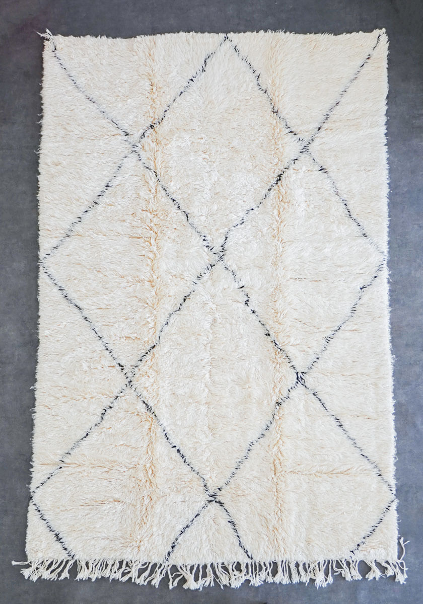 Textured Moroccan rug