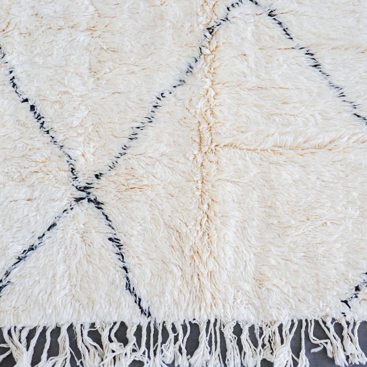 Textured Moroccan rug