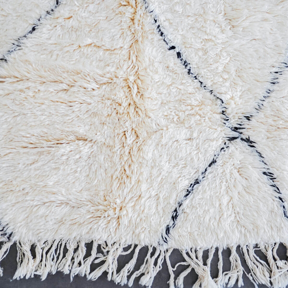 Textured Moroccan rug