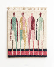 Abstract Azilal Rug 3 X 5 Ft | 90 X 150 Cm / With Tassels / Short (0.4” / 1 cm)