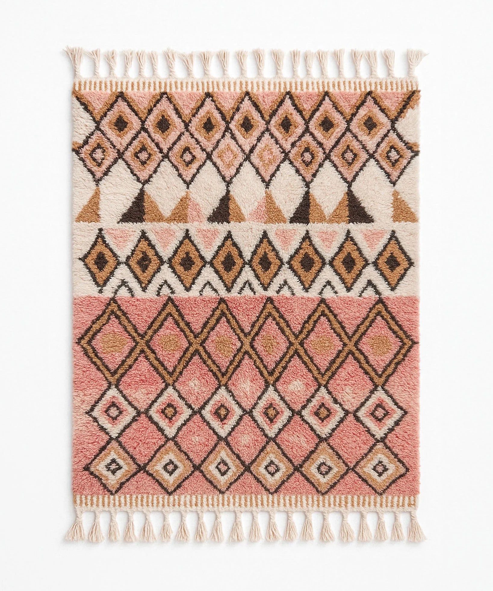 Abstract Boujaad Rug-Berber Handicraft