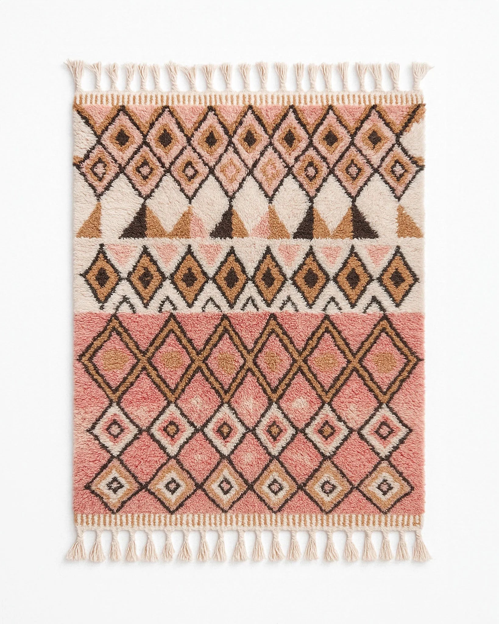 Abstract Boujaad Rug-Berber Handicraft