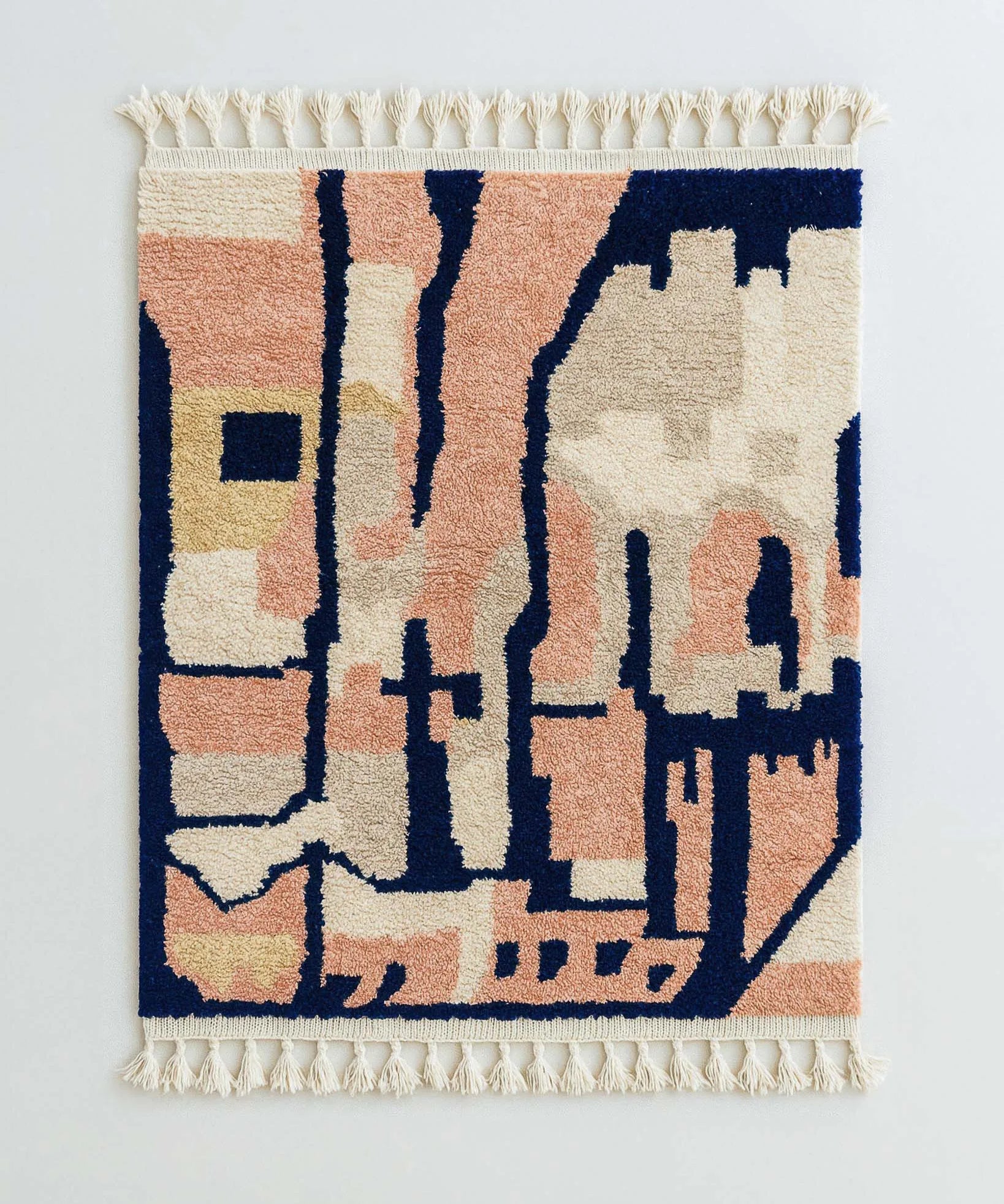 Abstract Moroccan Rug-Berber Handicraft
