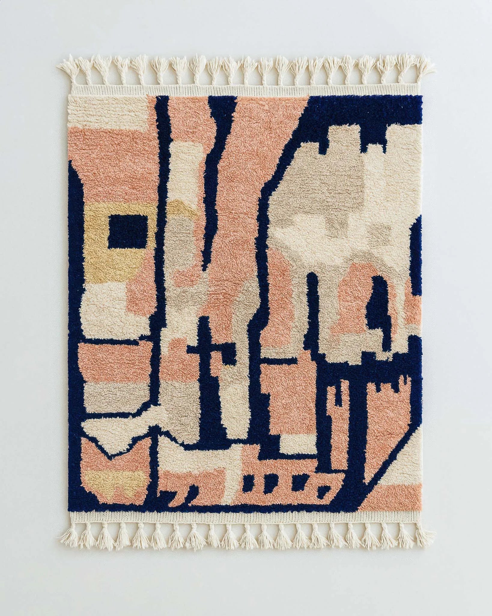 Abstract Moroccan Rug-Berber Handicraft