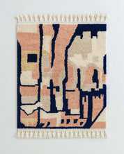 Abstract Moroccan Rug-Berber Handicraft