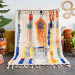 Abstract Wool Rug - Berber Handicraft