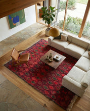 Antique Area Rug 6.6x9 ft — 200x277 cm-Berber Handicraft