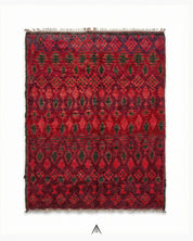 Antique Area Rug 6.6x9 ft — 200x277 cm-Berber Handicraft