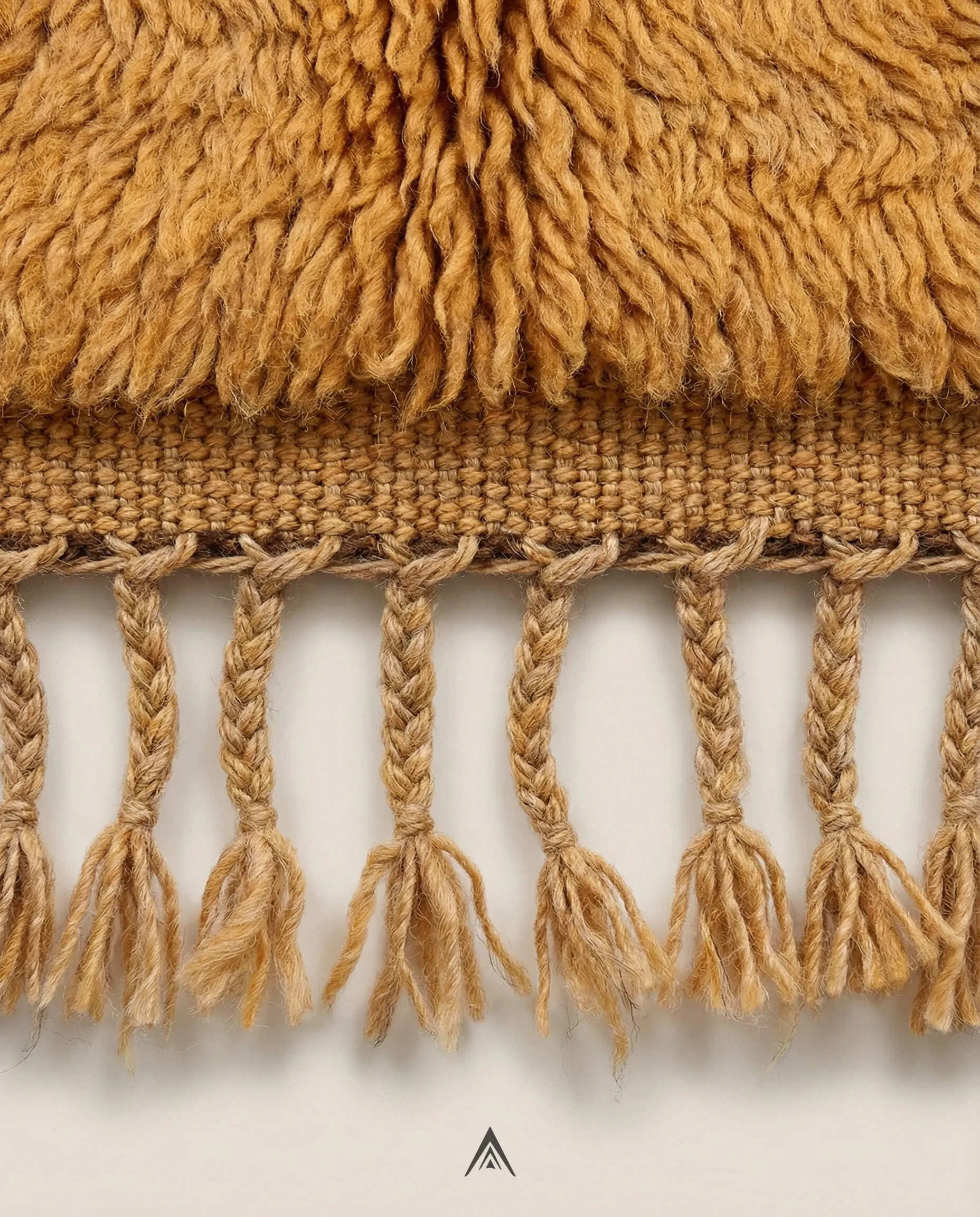 Antique Beni Ourain Rug 5.3x6.6 ft — 163x202 cm-Berber Handicraft