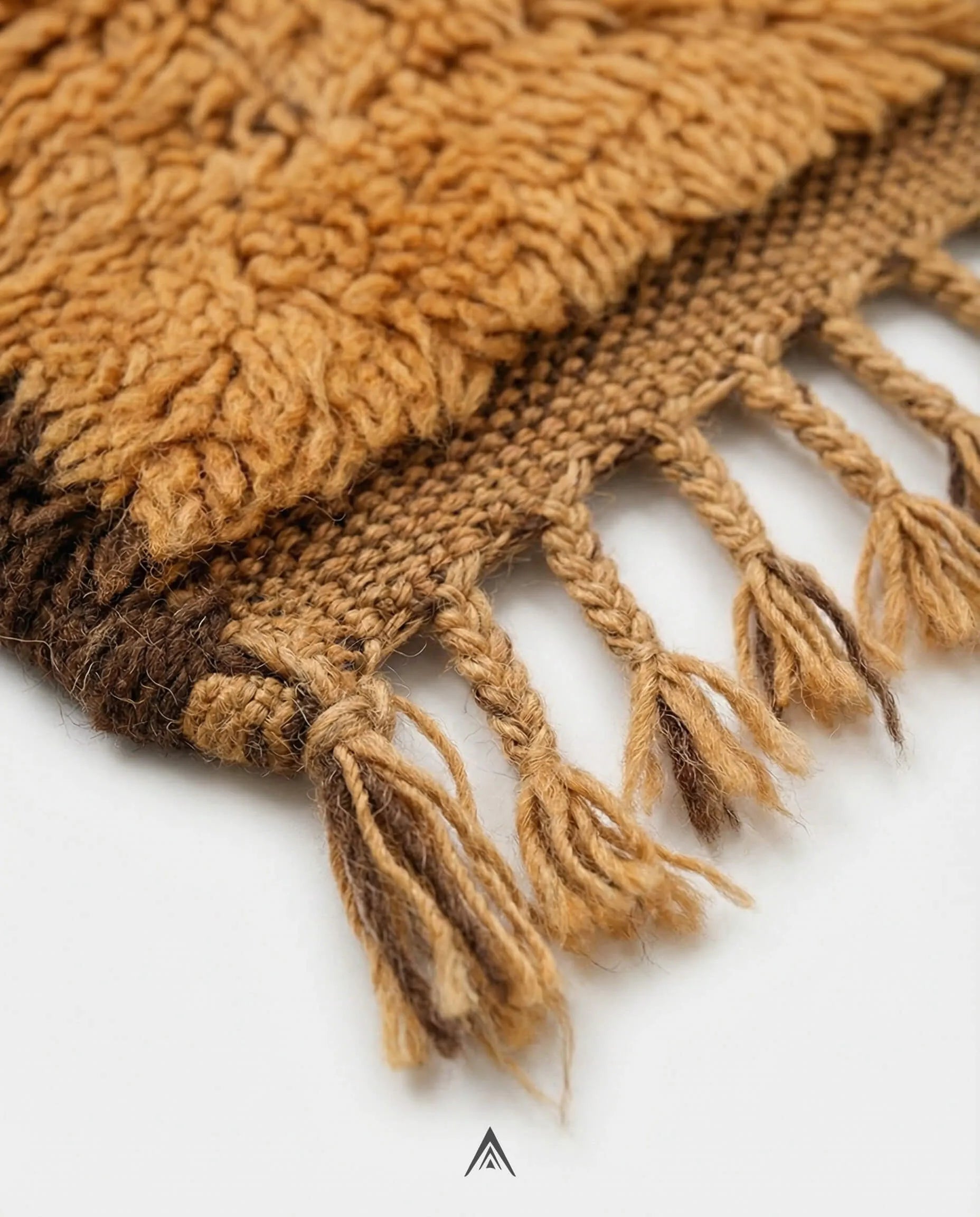 Antique Beni Ourain Rug 5.3x6.6 ft — 163x202 cm-Berber Handicraft