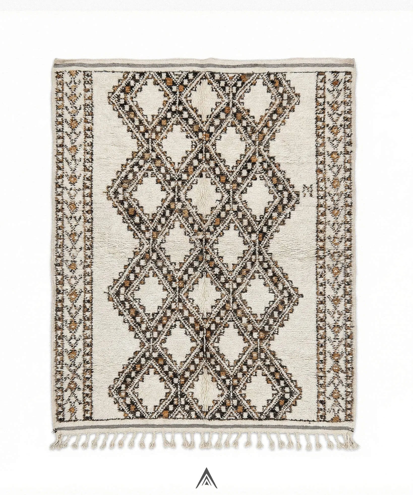 Antique Berber Rug 5.7x9 ft — 175x275 cm-Berber Handicraft