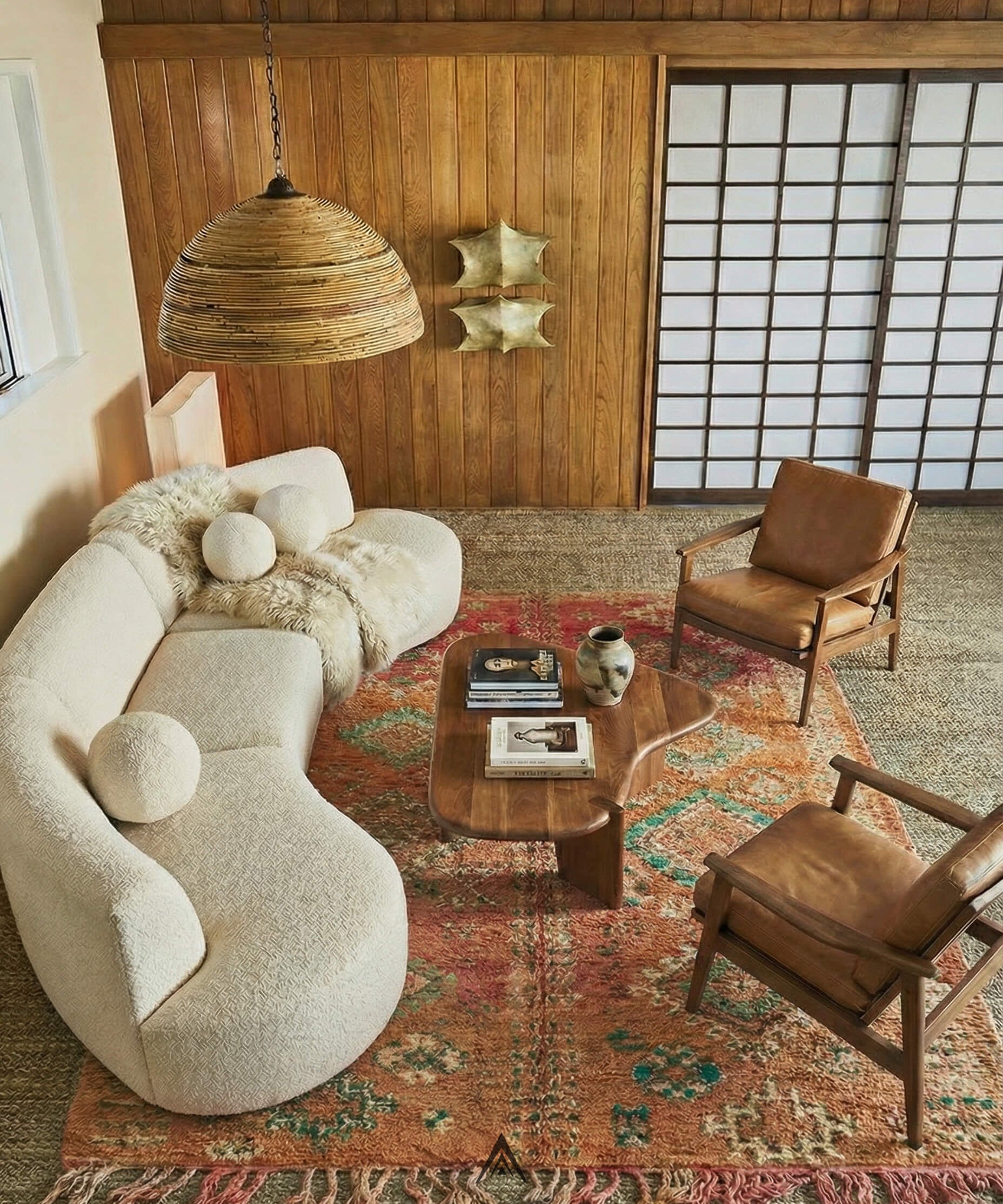 Antique Handmade Rug 6x9.7 ft — 180x295 cm-Berber Handicraft