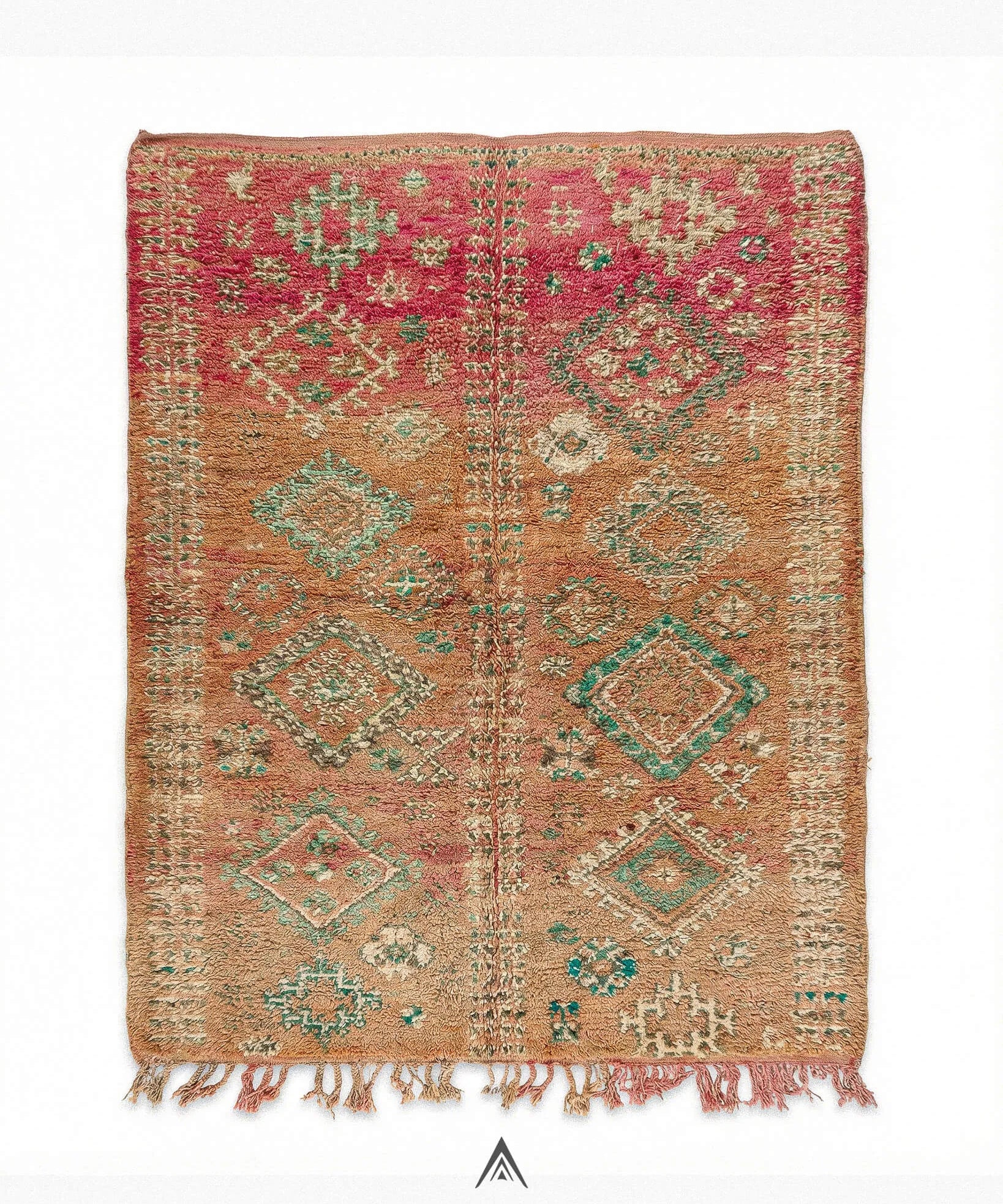 Antique Handmade Rug 6x9.7 ft — 180x295 cm-Berber Handicraft