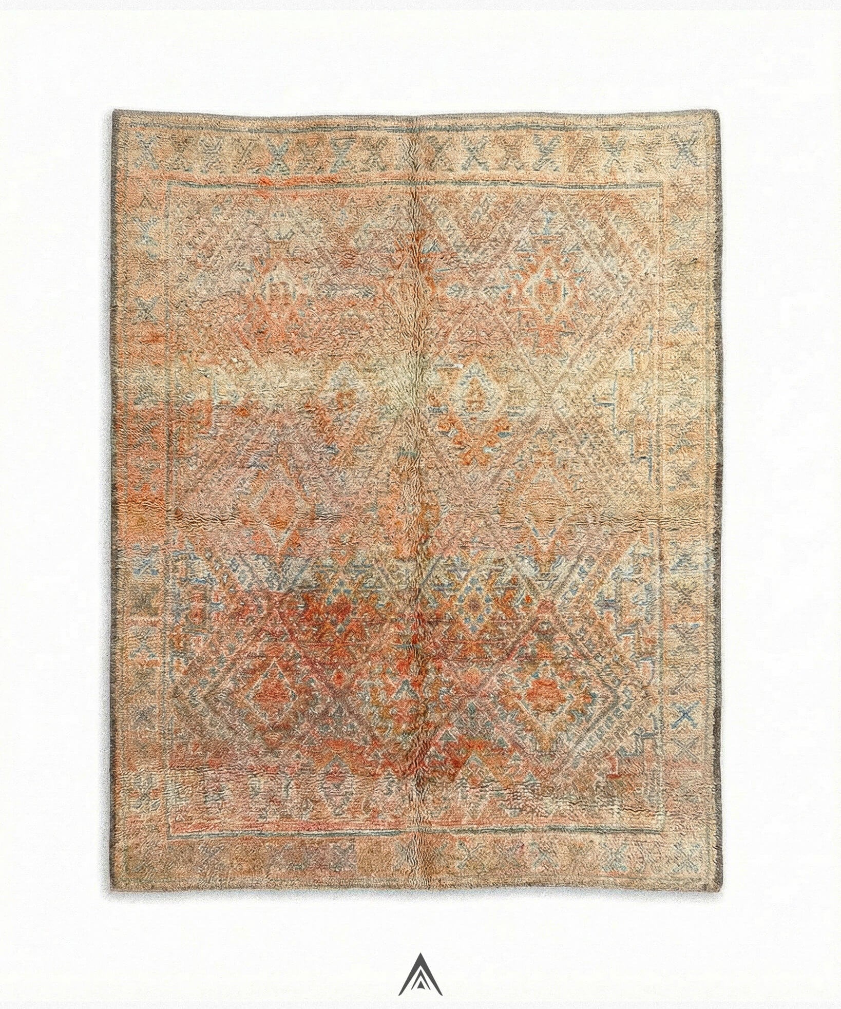 Antique Kilim Rug 6.6x10 ft — 200x300 cm-Berber Handicraft