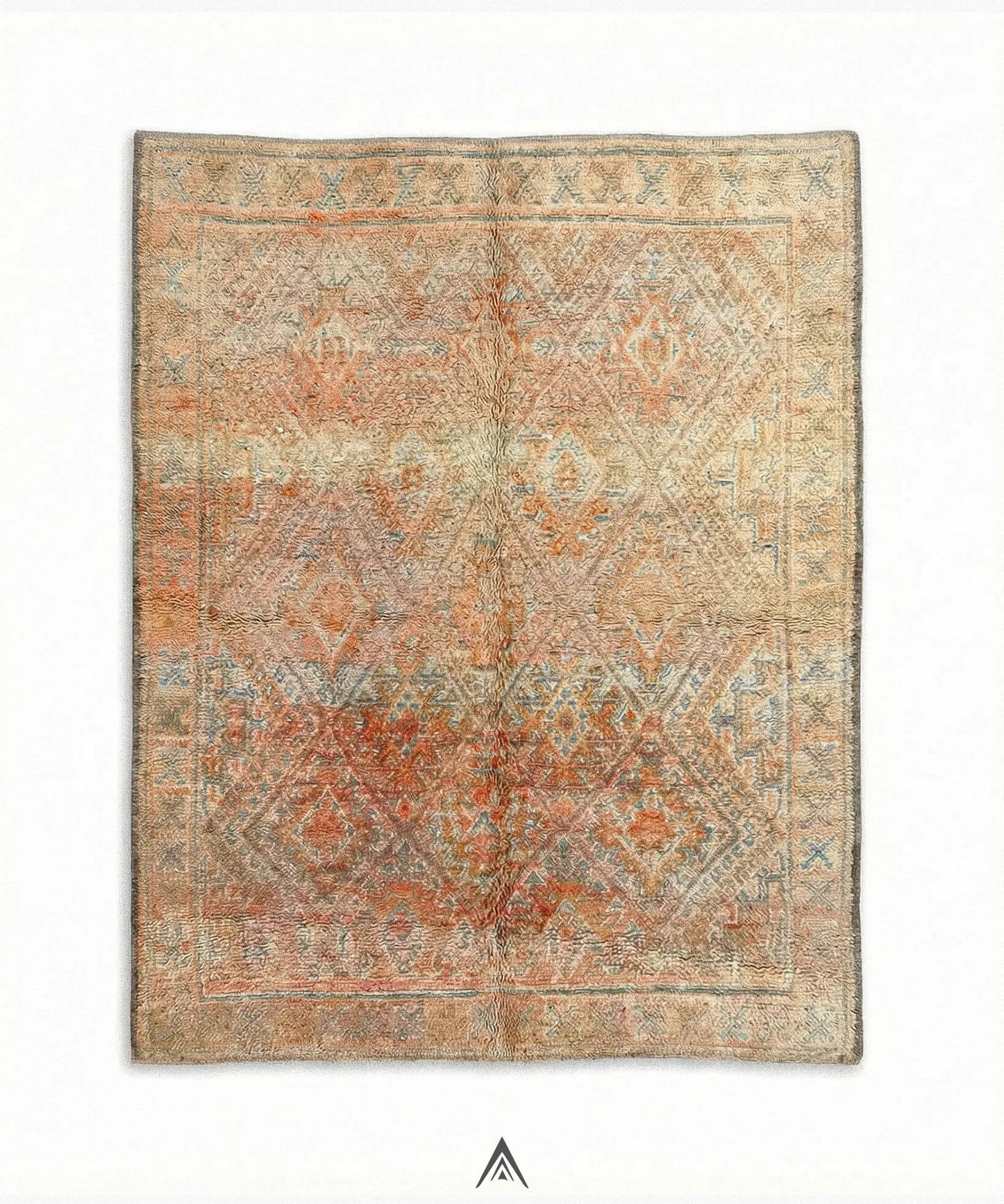 Antique Kilim Rug 6.6x10 ft — 200x300 cm-Berber Handicraft