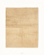 Art Deco Wool Rug 3 X 5 Ft | 90 X 150 Cm / With Tassels / Short (0.4” / 1 cm)