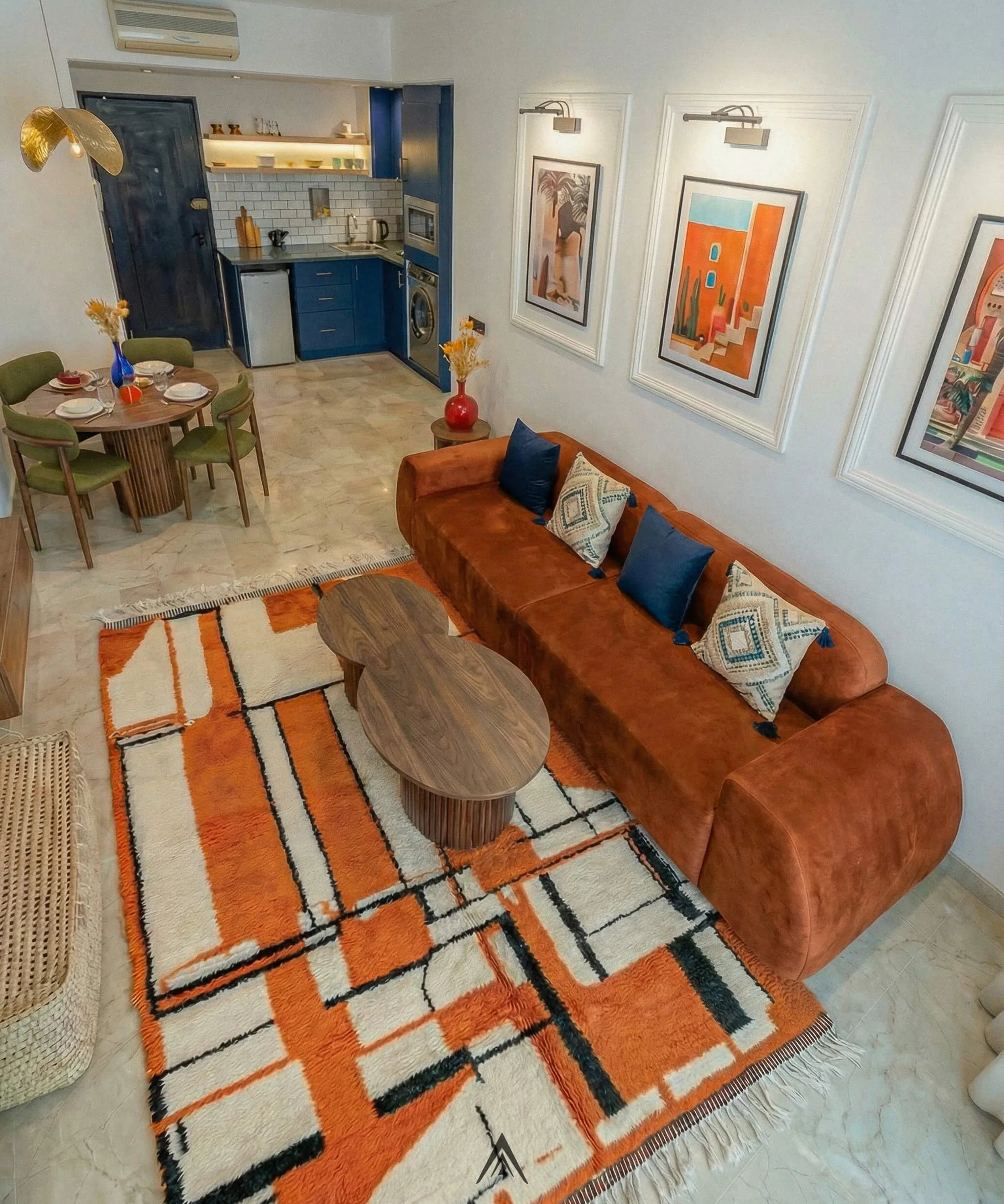 Artisan Berber Rug 8.5x11.5 ft - 260x350 cm-Berber Handicraft