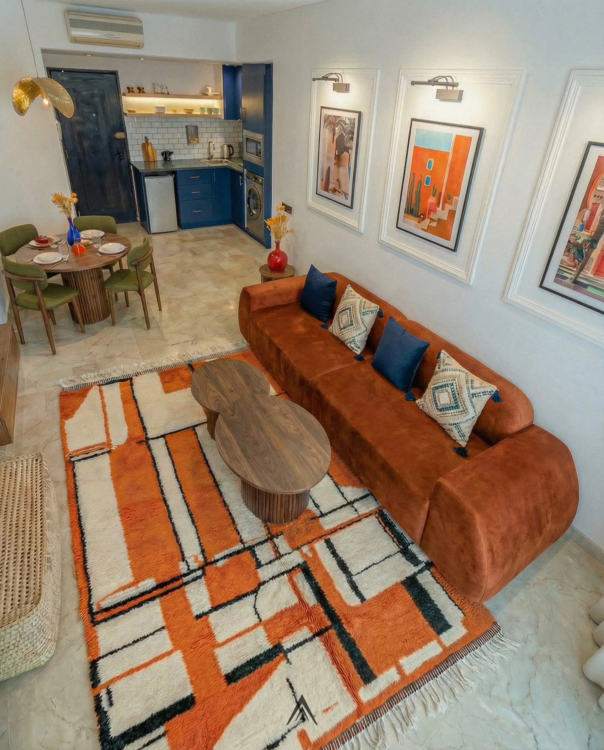 Artisan Berber Rug 8.5x11.5 ft - 260x350 cm-Berber Handicraft