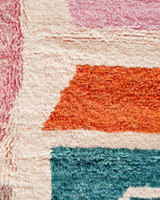 Artistic Berber Rug 3 X 5 Ft | 90 X 150 Cm / With Tassels / Short (0.4” / 1 cm)