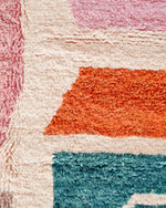 Artistic Berber Rug 3 X 5 Ft | 90 X 150 Cm / With Tassels / Short (0.4” / 1 cm)